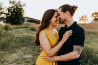 Megan & Adam's Engagement Portrait Session at the Wetlands Lawrence KS 2025